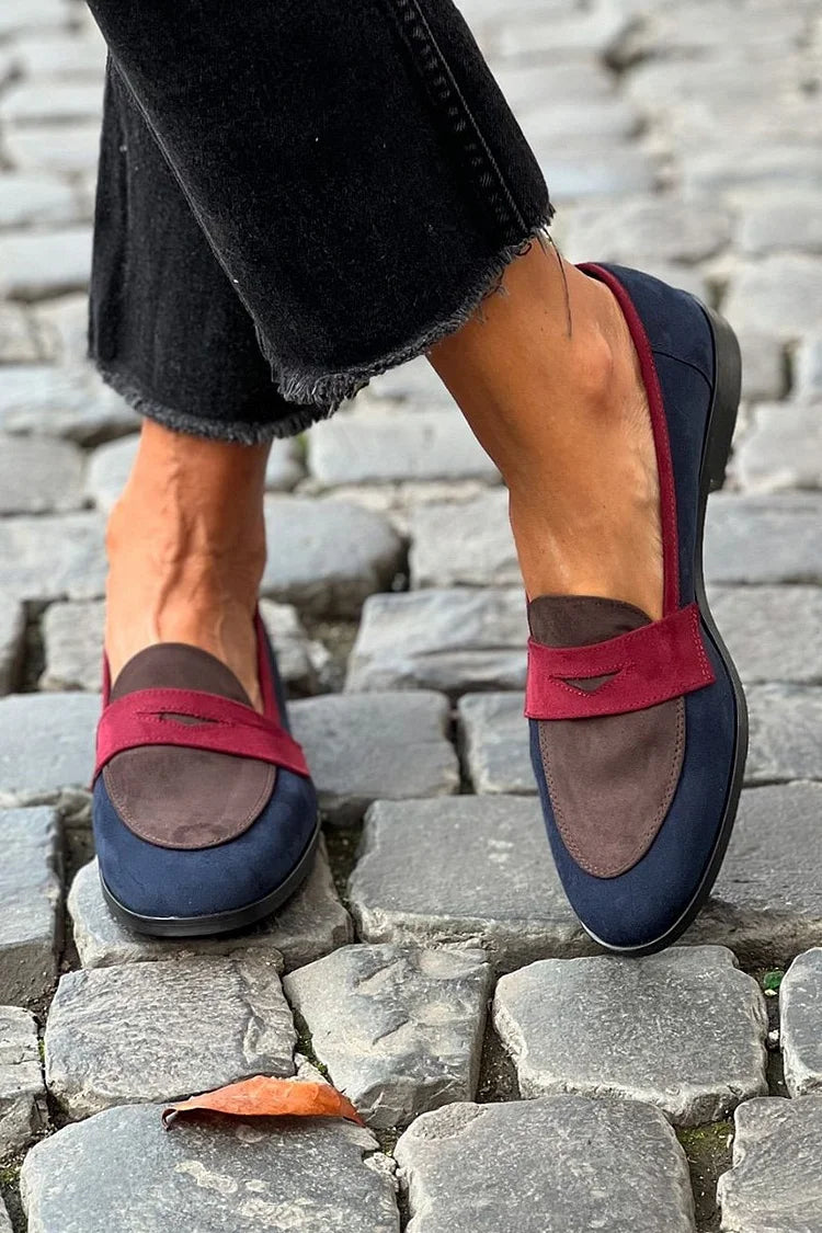 Esther | Mocassins élégants avec bout rond et petit talon
