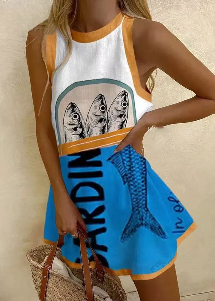 Giorgia™ | Dreamy Blue Minidress