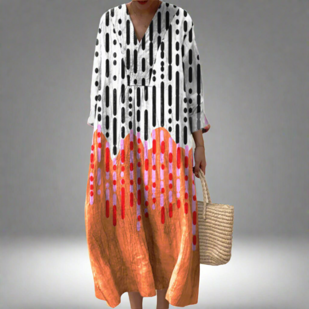 Lera™ | Elegant Geometric Dress