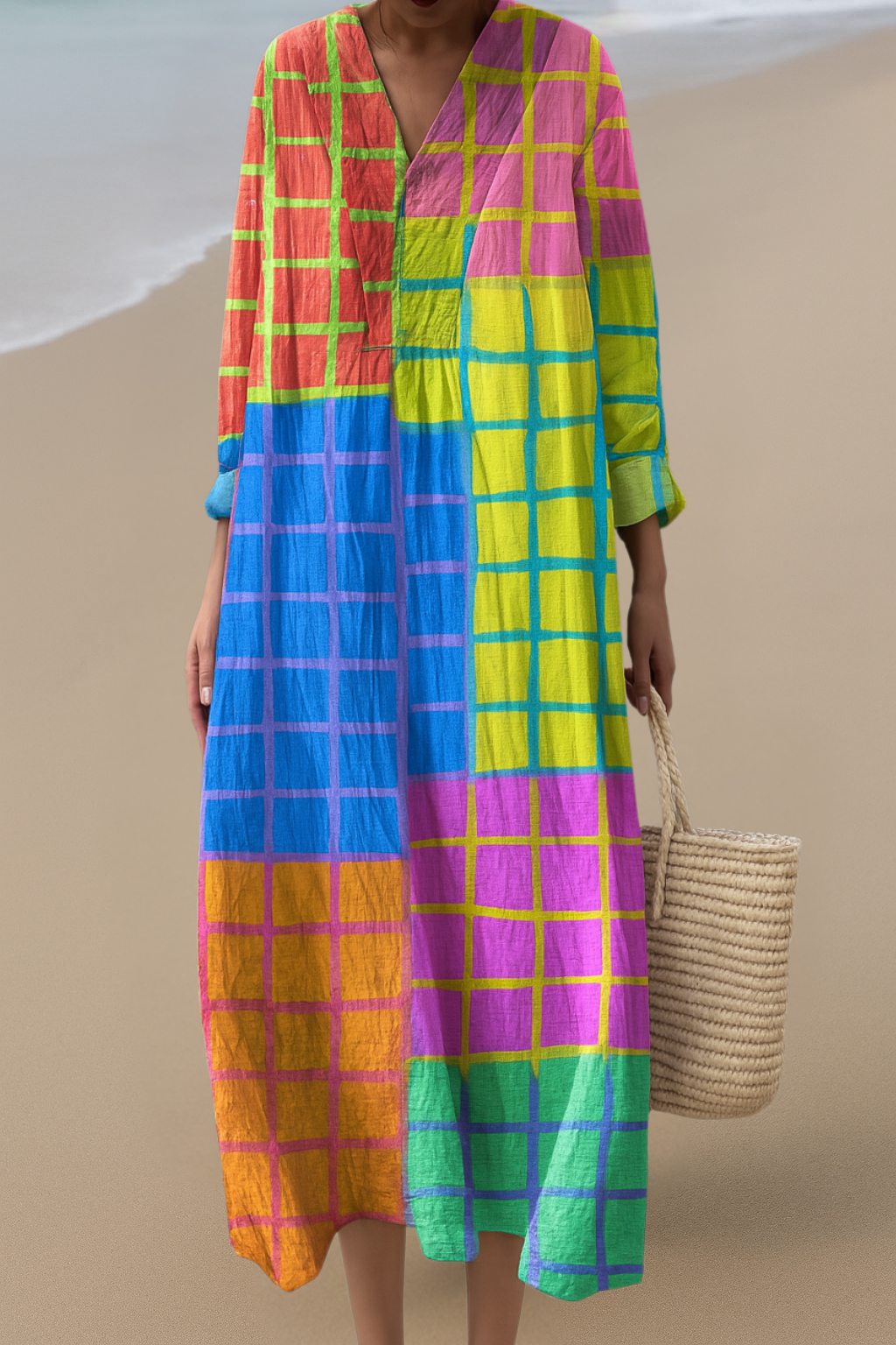Colorful Grid™ | Vibrant and Relaxed Dress