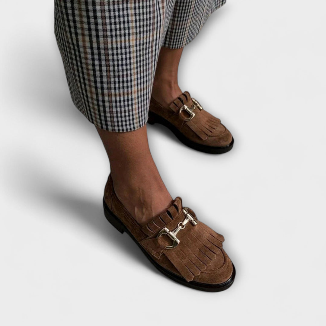 Genevieve™ | Mocassins élégants à bout rond marron