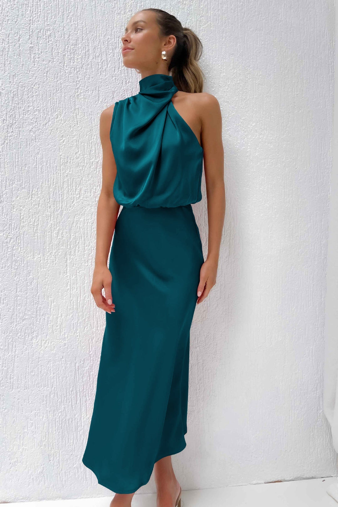 Valeria™ | Robe longue avec col licou 