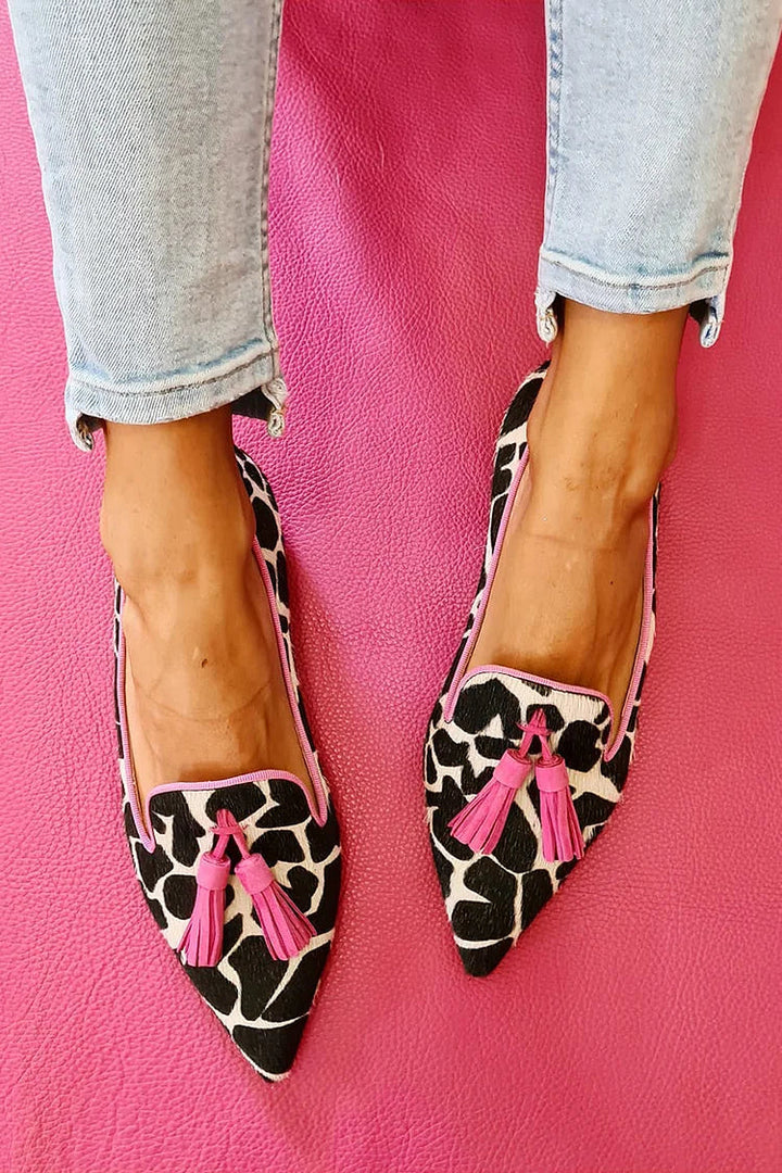 Julia | Mocassins pointus bicolores 