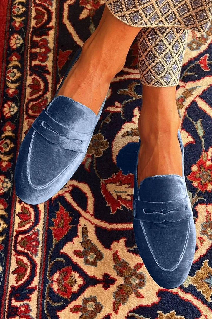 Brenda | Mocassins en velours patchwork 