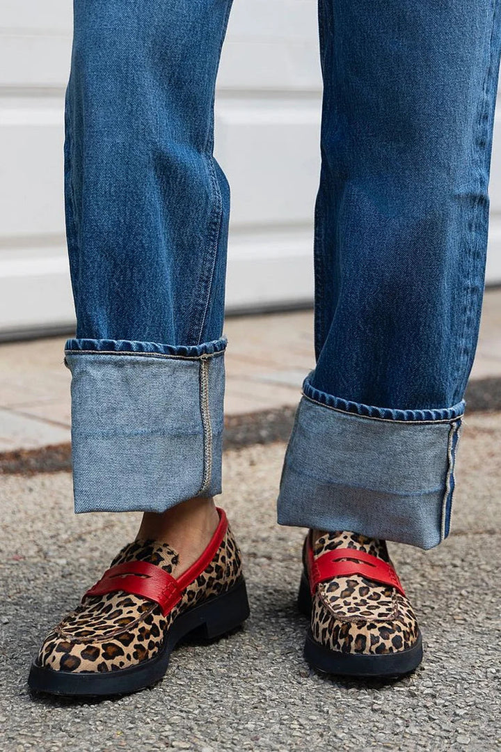 Evelien | Colorblock loafers with round toe