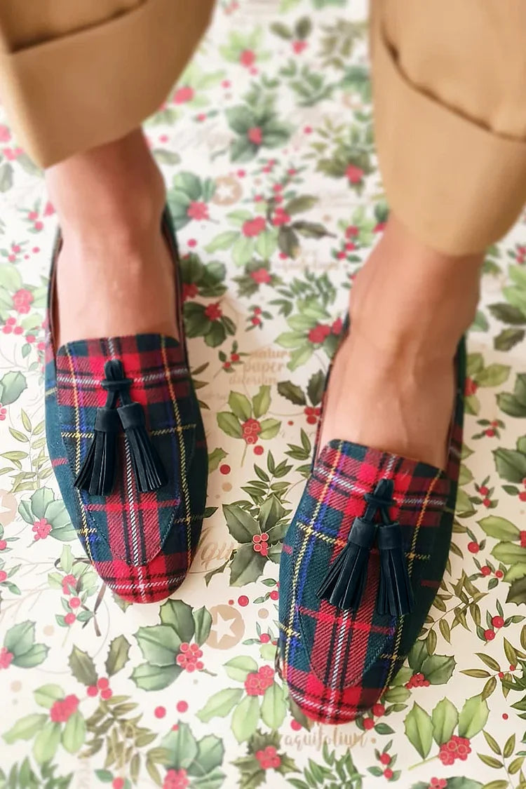 Nicole | Mocassins à bout rond avec glands 