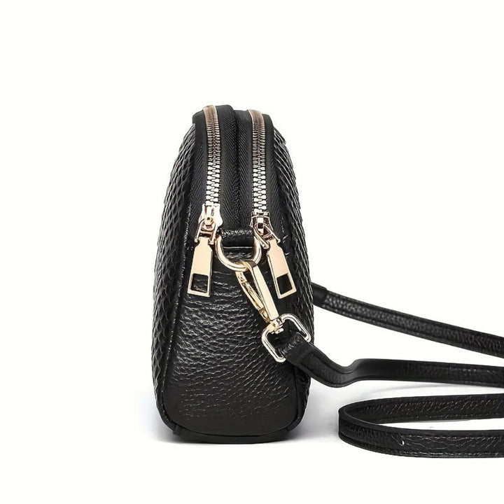 Cora | Magnifique mini sac bandoulière en simili cuir avec motif crocodile 