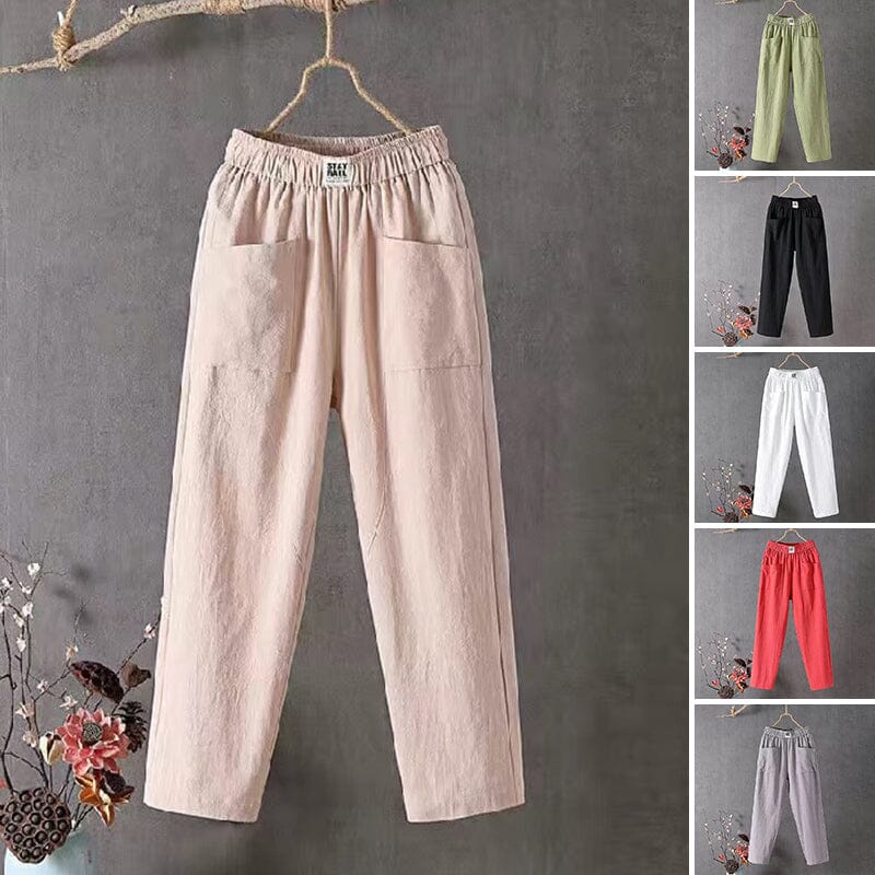 Pantalons rafraîchissants en coton et lin Akani 