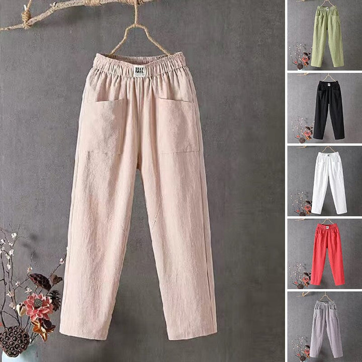 Pantalons rafraîchissants en coton et lin Akani 