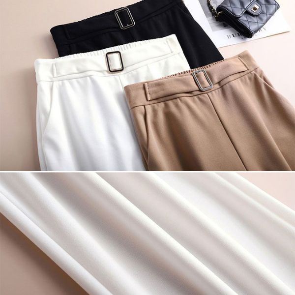 Pantalons amincissants avec fermeture élégante 