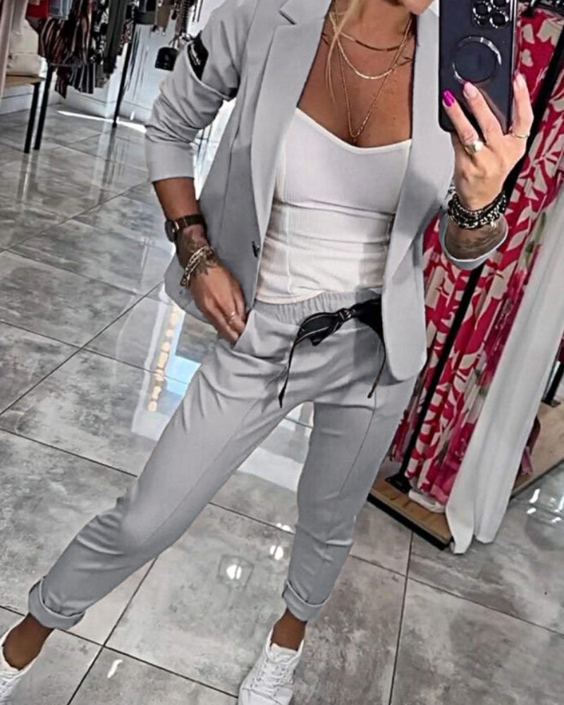 Malou - Ensemble : Haut, Veste et Pantalon 