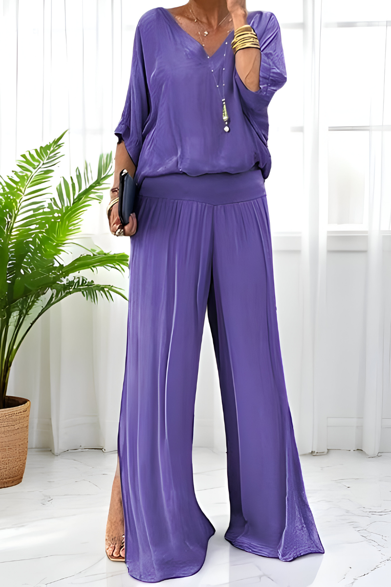 Hennie™ | Combinaison élégante avec jambes larges 