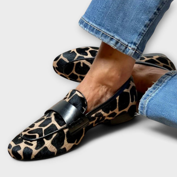 Cordelia™ | Chic Leopard Loafers