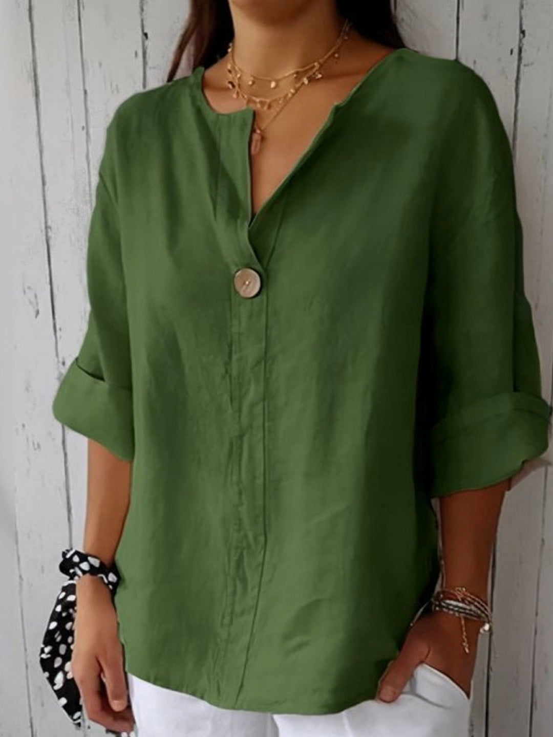 Jasmine - Blouse Décontractée Écologique 