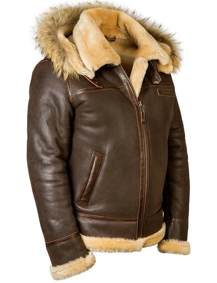 Lunexa™ | Veste en cuir chaude et élégante 