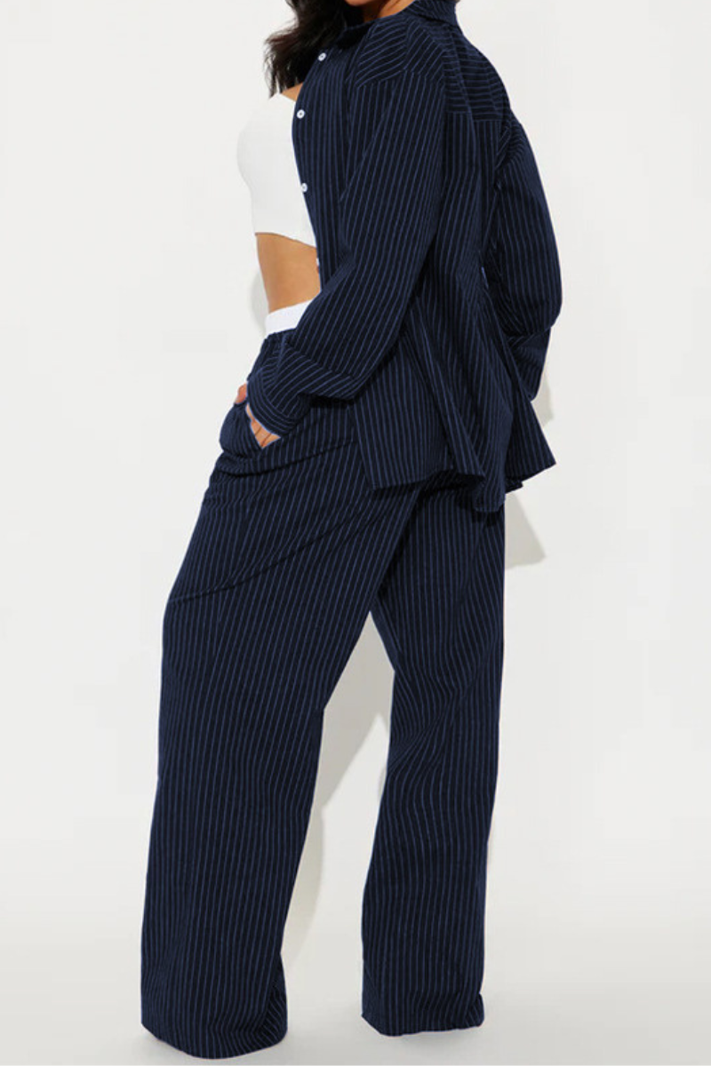 Tessa™ | Striped Comfortable Two-Piece Set