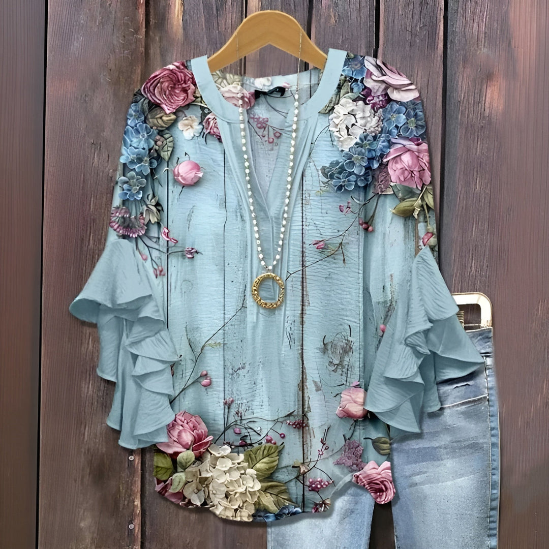 Elisabet - Blouse d'été décontractée 