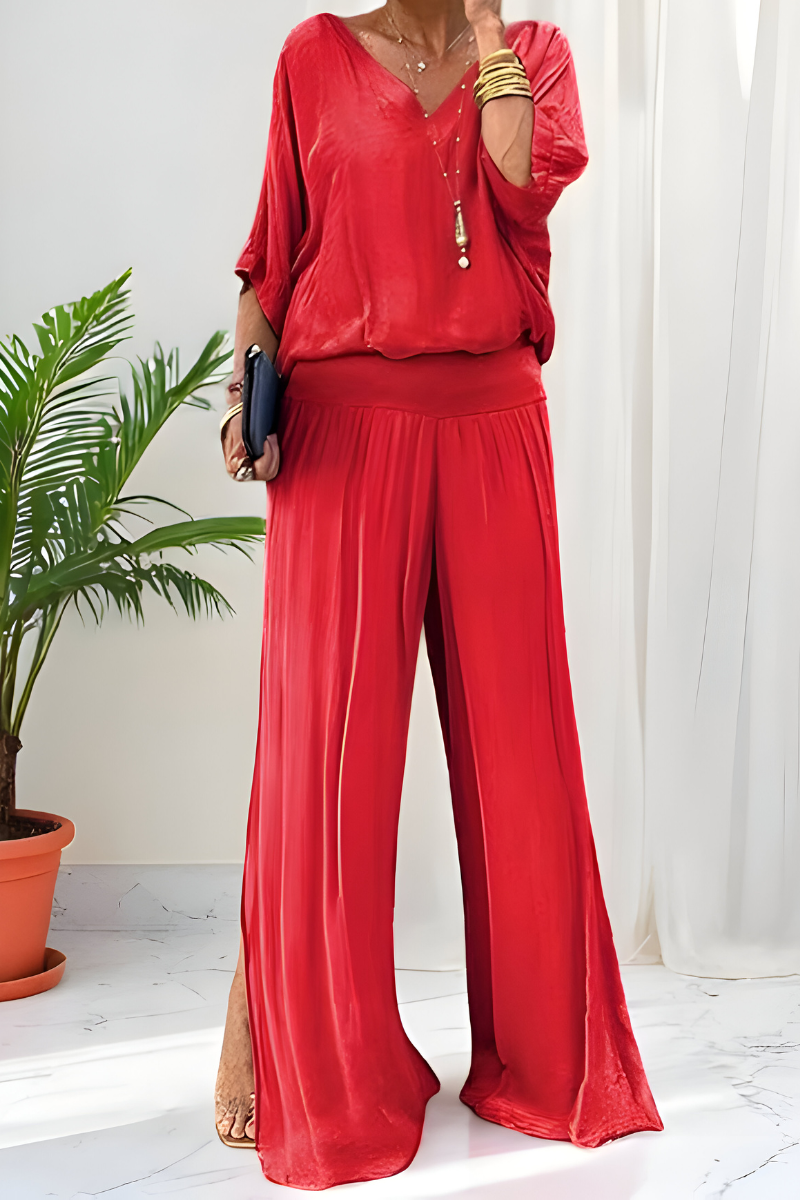 Hennie™ | Combinaison élégante avec jambes larges 