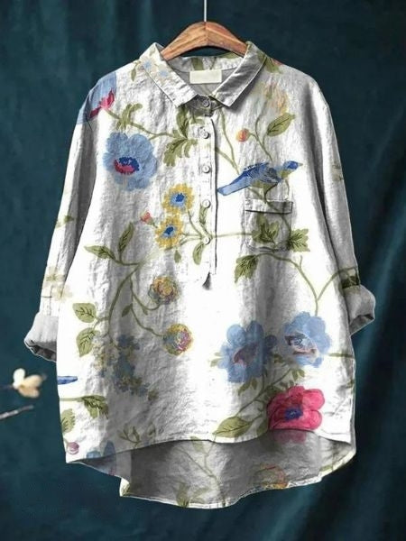 Julia - Blouse Florale Élégante 
