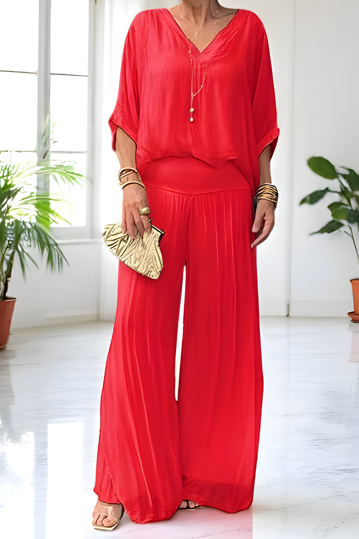 Hennie™ | Combinaison élégante avec jambes larges 