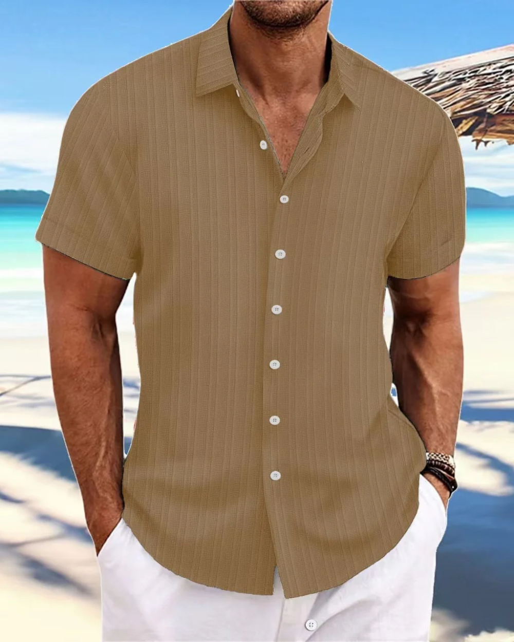 Chemise décontractée à manches courtes 