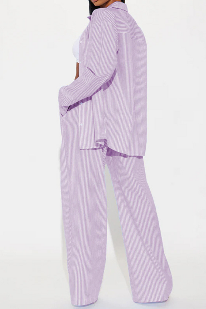 Tessa™ | Striped Comfortable Two-Piece Set
