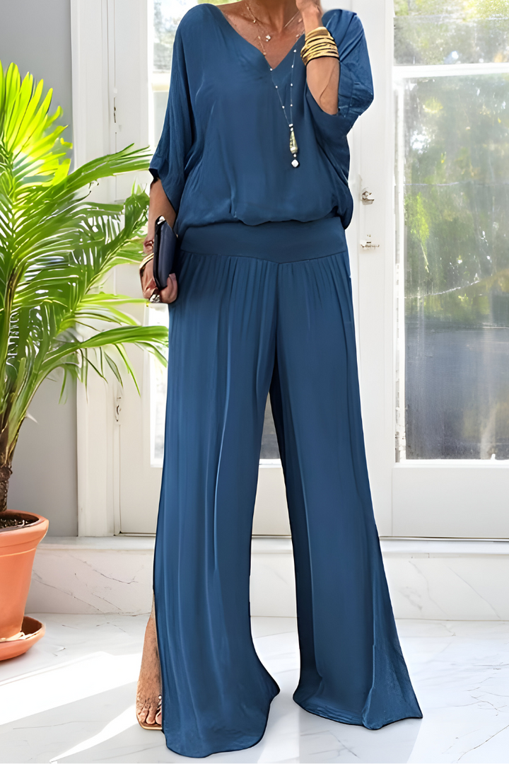 Hennie™ | Combinaison élégante avec jambes larges 
