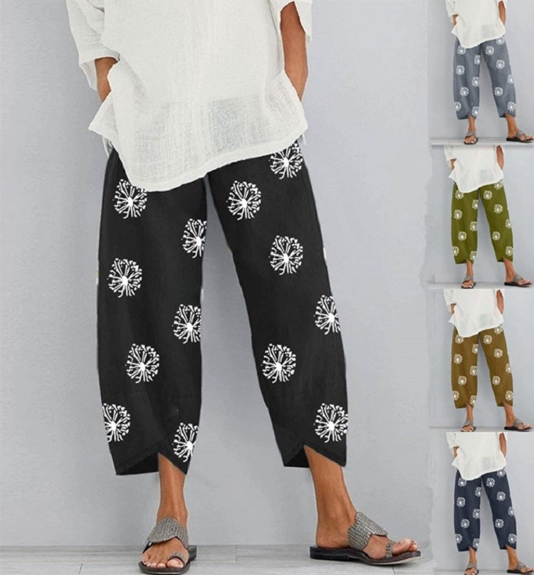 Pantalons courts bohèmes décontractés 