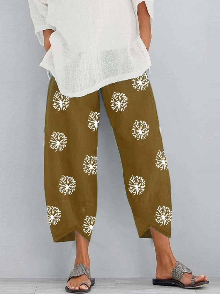 Pantalons courts bohèmes décontractés 