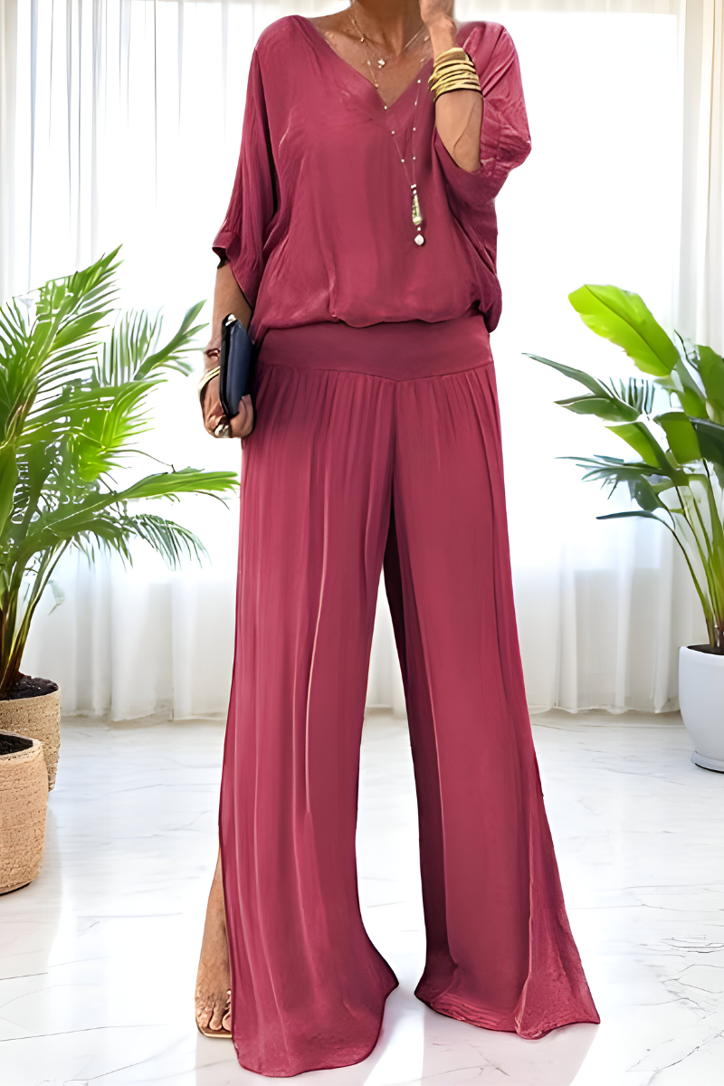 Hennie™ | Combinaison élégante avec jambes larges 