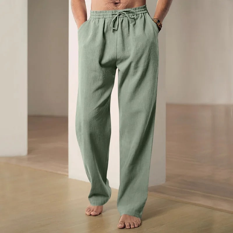 Pantalon en lin Ibiza 
