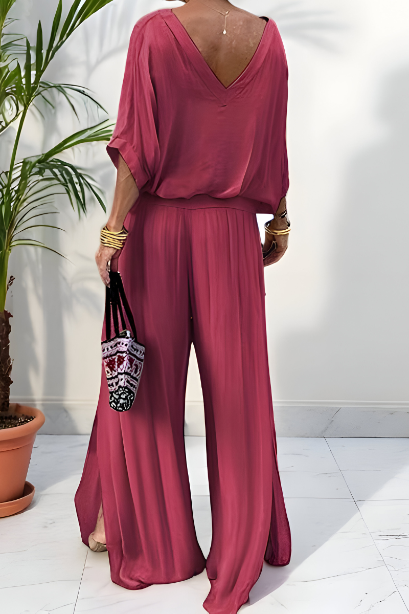 Hennie™ | Combinaison élégante avec jambes larges 