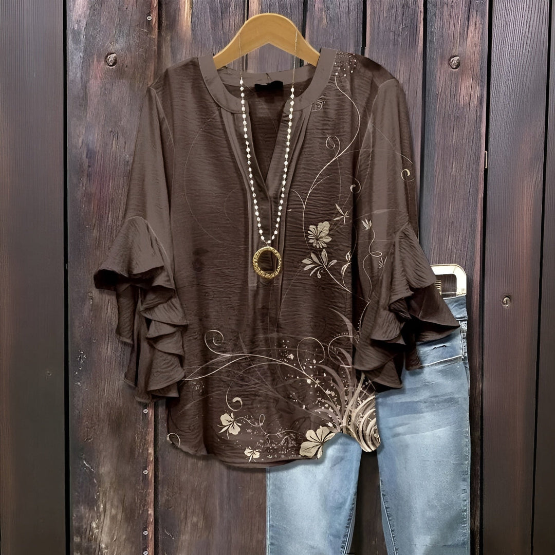 Elisabet - Blouse d'été décontractée 