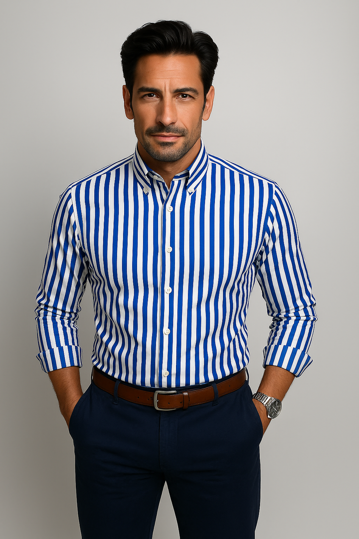 Givalli - Chemise d'été à rayures 