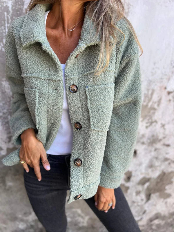 Oligna™ | Veste en laine à col court 