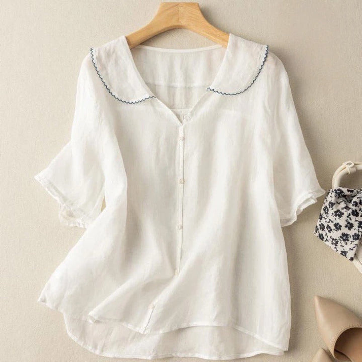 Adèle - Blouse en lin aérée 