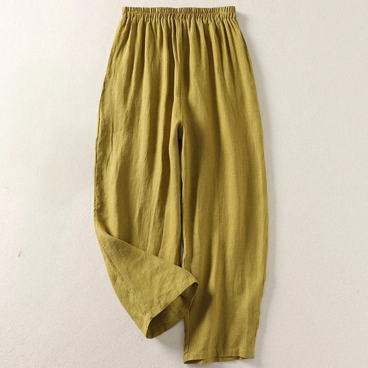 Pantalons en lin léger pour femmes 