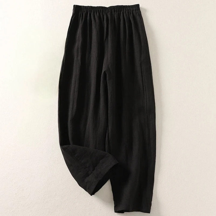 Pantalons en lin léger pour femmes 