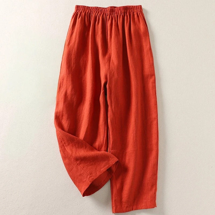 Pantalons en lin léger pour femmes 
