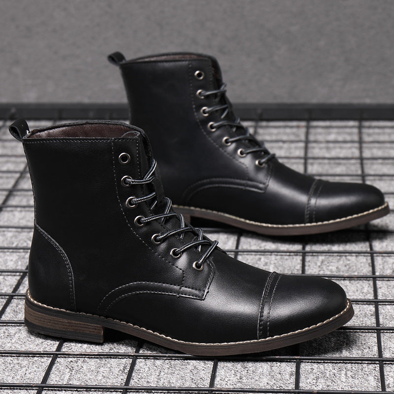 Morgan™ | Elegant Faux Leather Booties