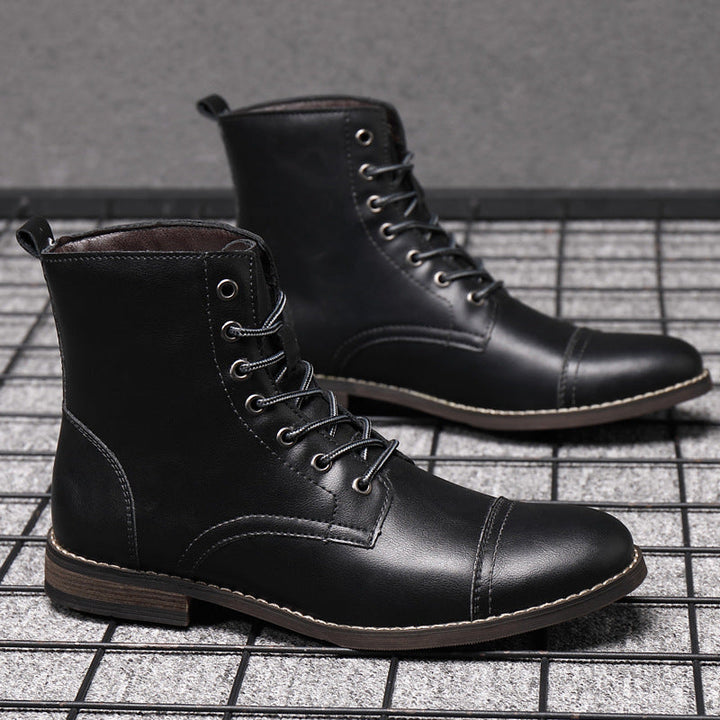 Morgan™ | Elegant Faux Leather Booties