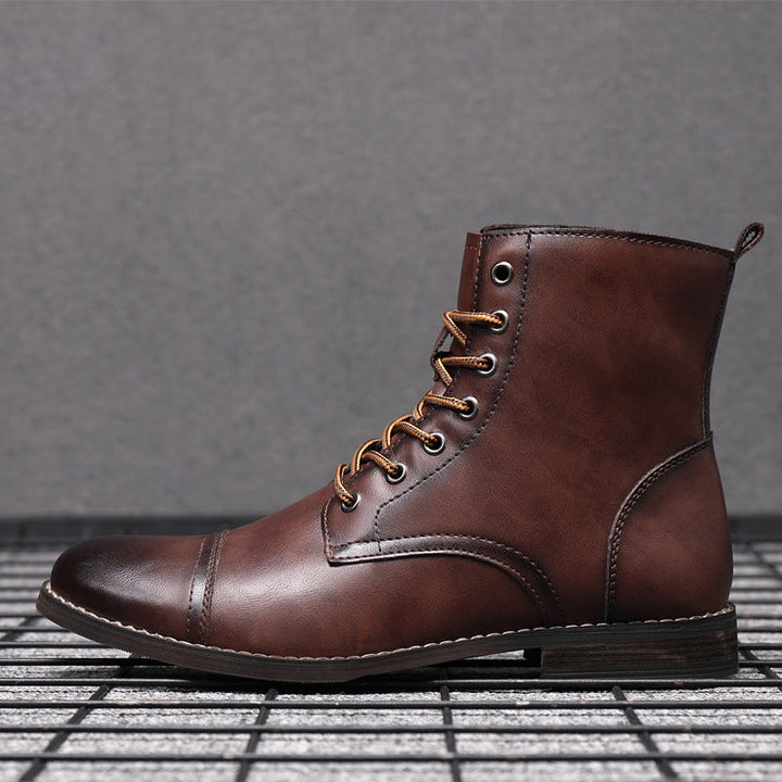 Morgan™ | Elegant Faux Leather Booties