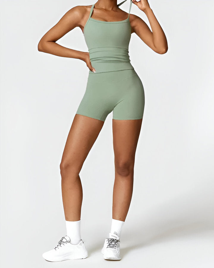 Elin™ | Seamless Fit Shorts & Tank Set