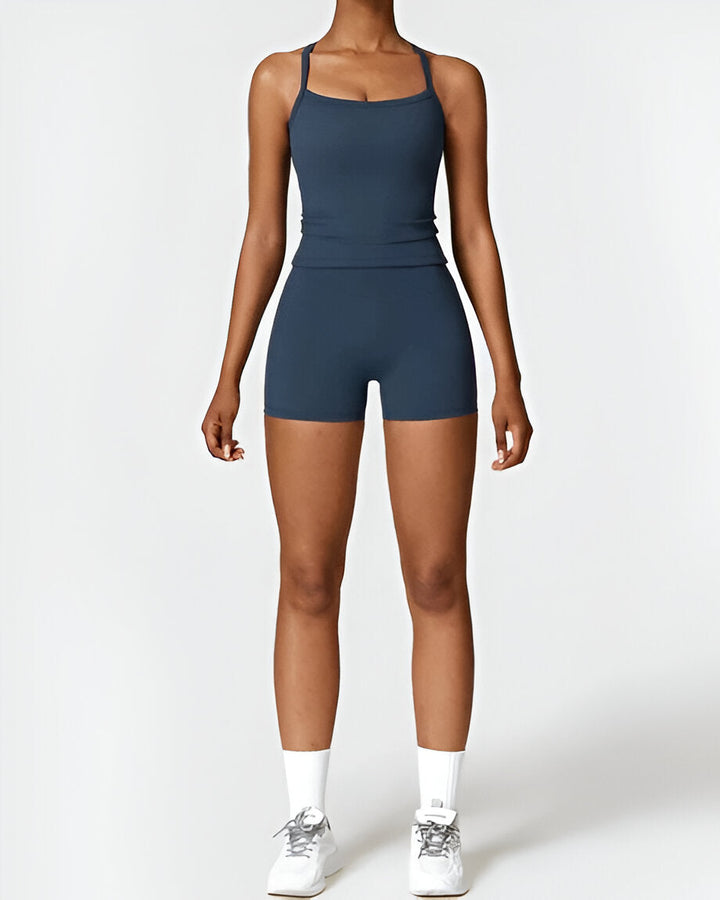 Elin™ | Seamless Fit Shorts & Tank Set