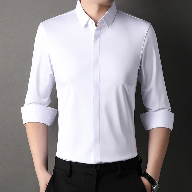 Chemise extensible sans plis 