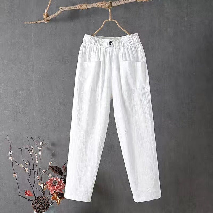 Pantalons rafraîchissants en coton et lin Akani 