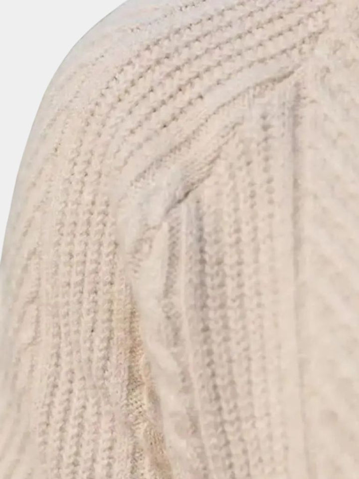 Pull en tricot polo à manches longues - Leviana 