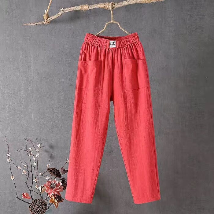 Pantalons rafraîchissants en coton et lin Akani 