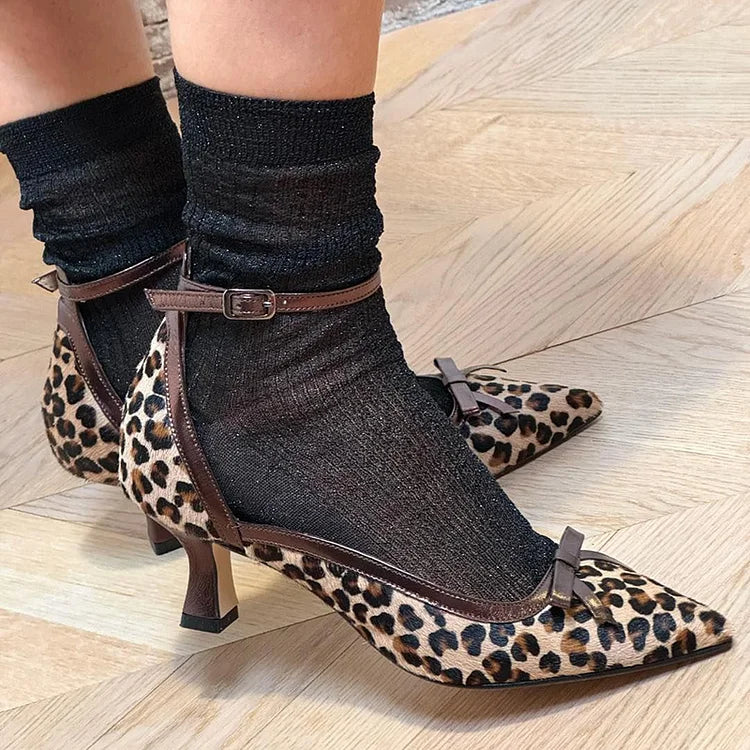 Clementine™ | Luxe Leopard Print Heels