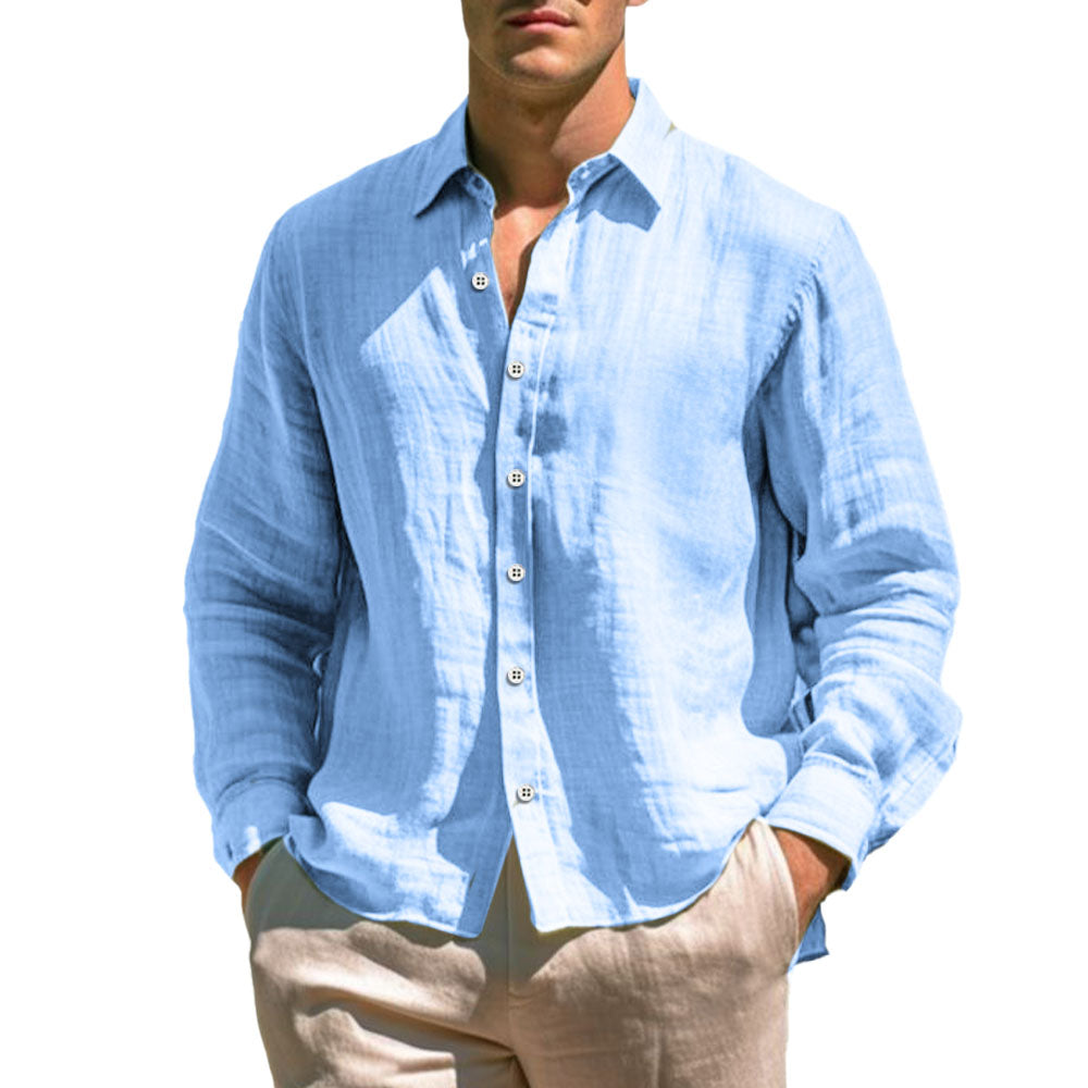 Chemise en lin décontractée 